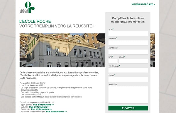 groupe écoles roche site internet