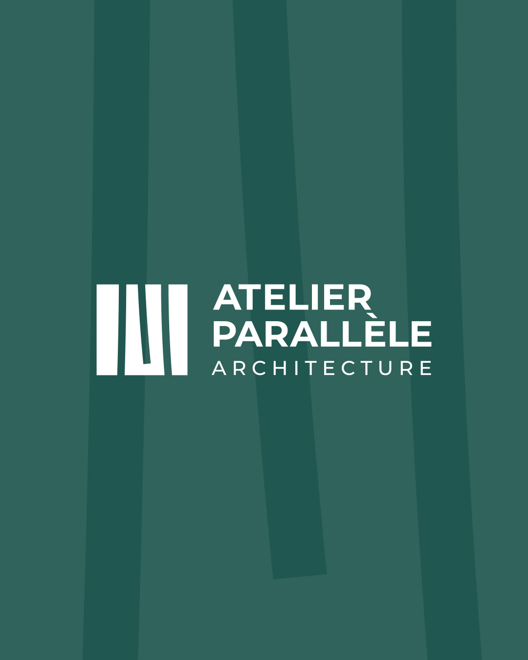 Le logo réalisé par l'agence map.ch pour l'Atelier Parallèle Architecture, bureau d'architecture