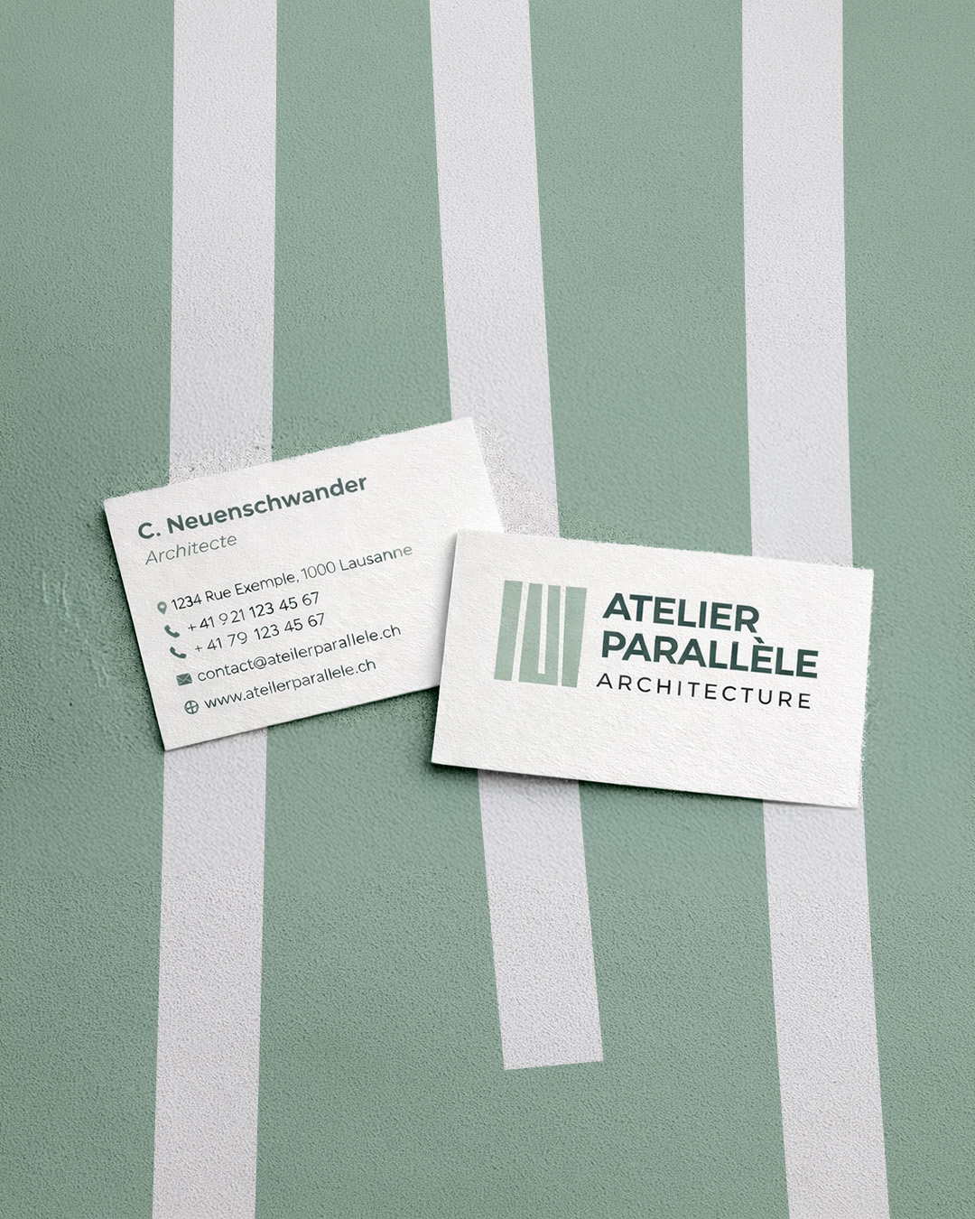 Le site internet conçu par l'agence map.ch pour l'Atelier Parallèle Architecture, bureau d'architecture